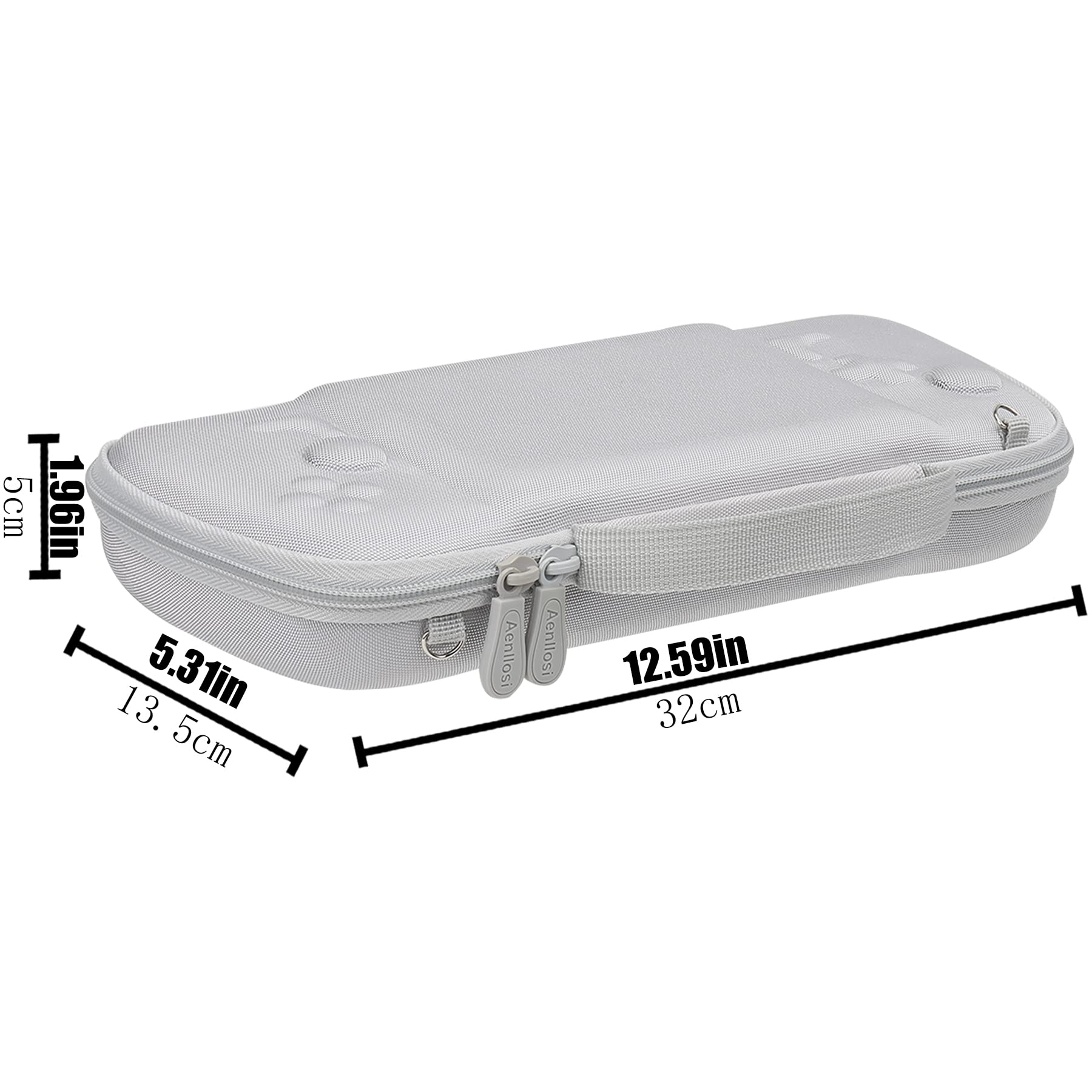 Aenllosi Twarde etui podróżne do Hori Nintendo Switch Split Pad Pro/Split Pad Compact Controller, Tylko obudowa (biała)