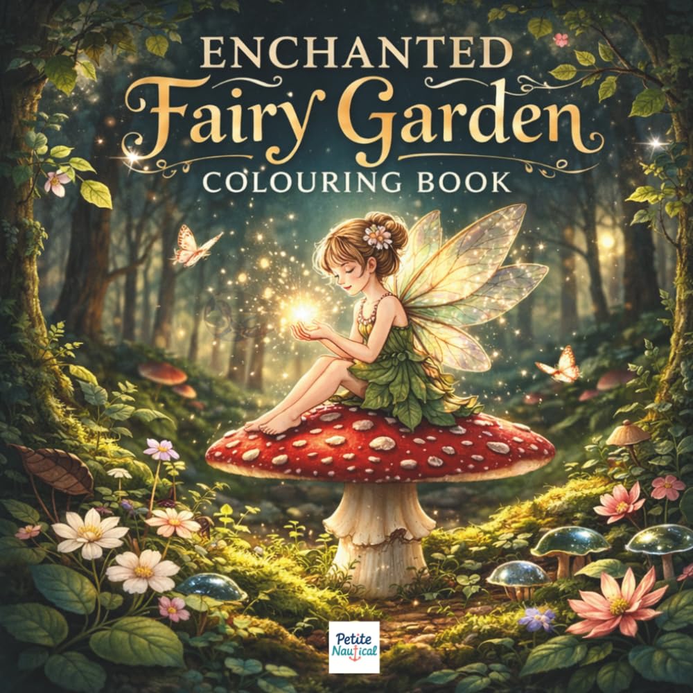 Enchanted Fairy Garden Colouring Book: A Magical Woodland Forest Fantasy Colouring Adventure for Kids Ages 6–10