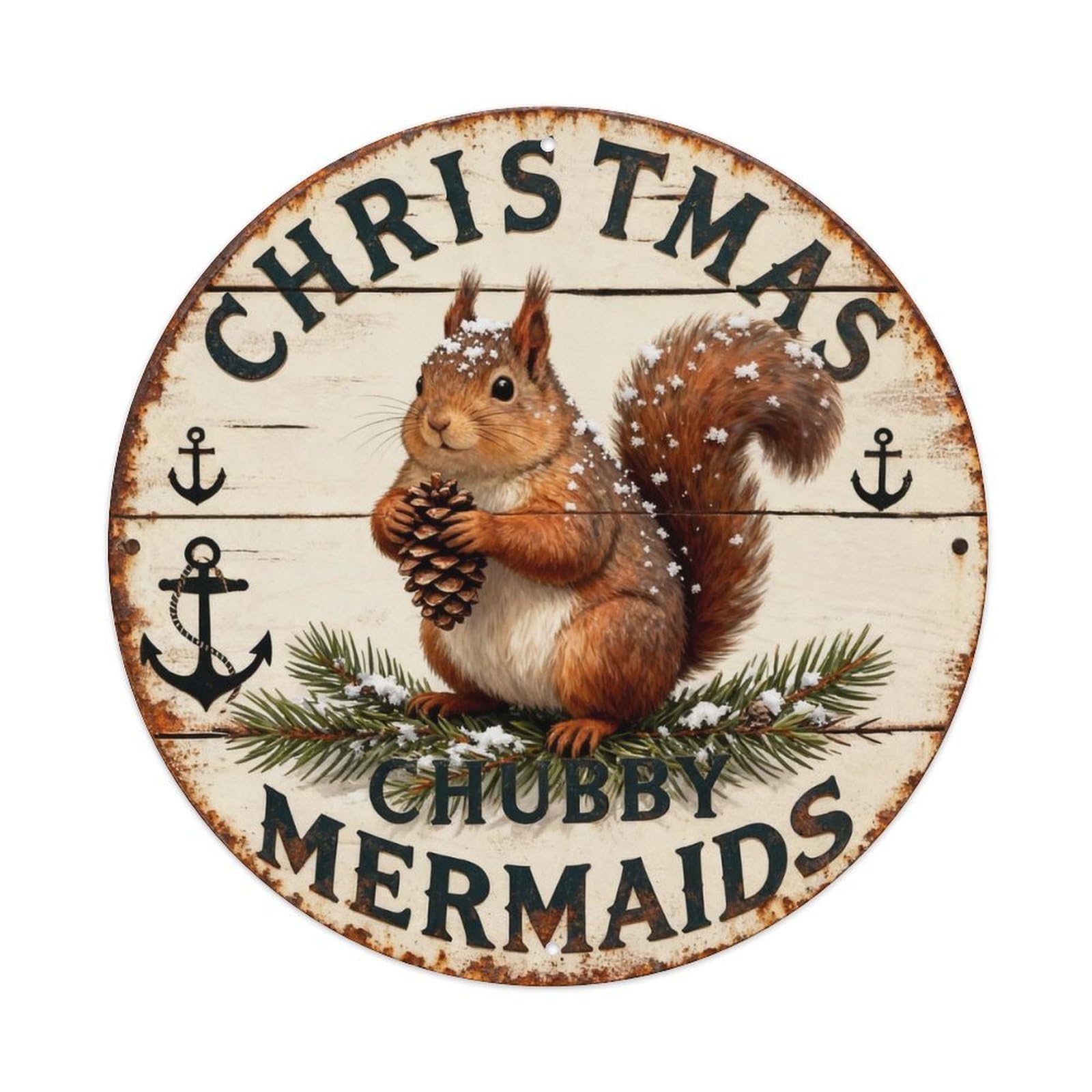 Christmas Sign Metal Tin Sign Plaque