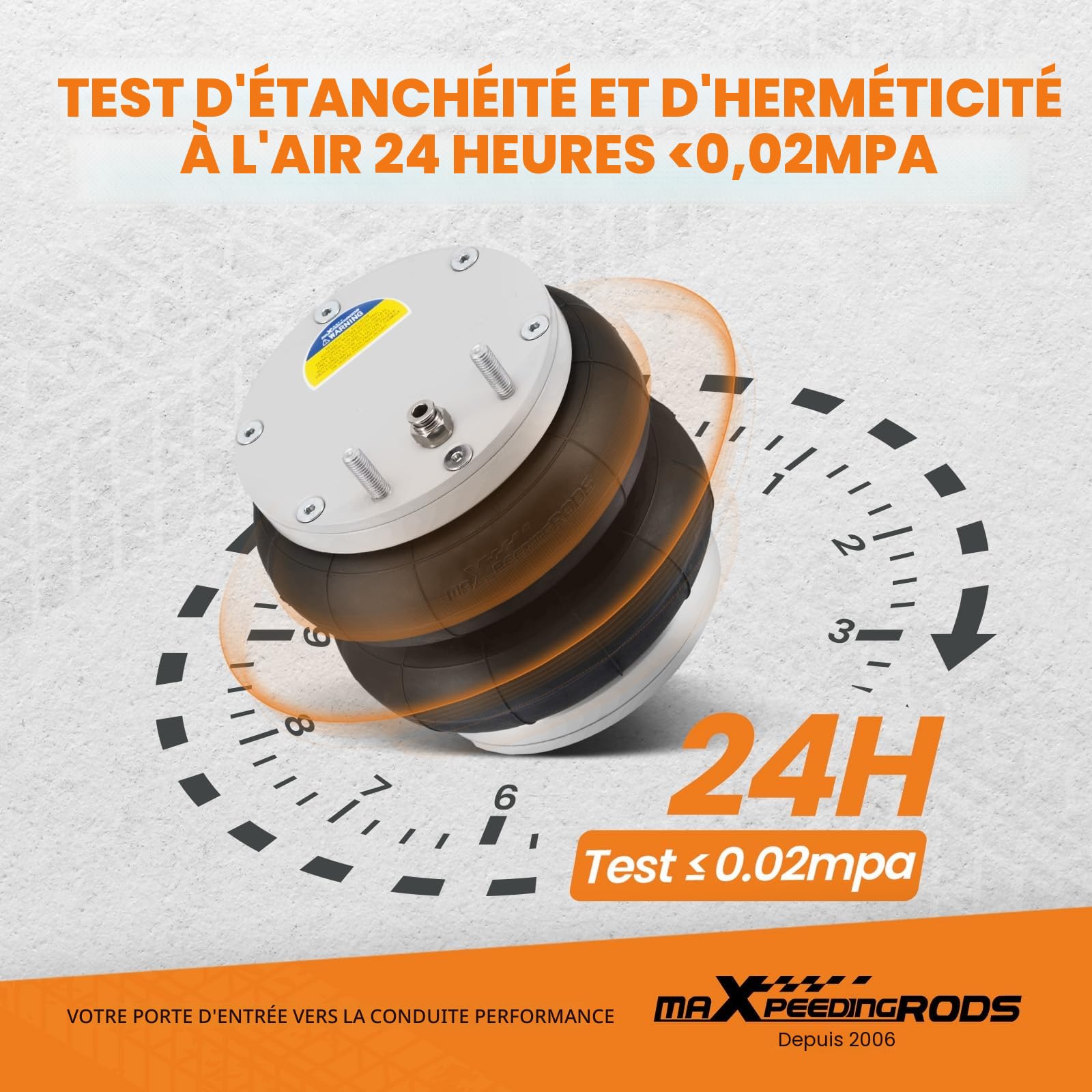 maXpeedingrods Kit sac de suspension pneumatique + compresseur pour Vauxhall Movano, Renault Master 2010-2024 4000kg