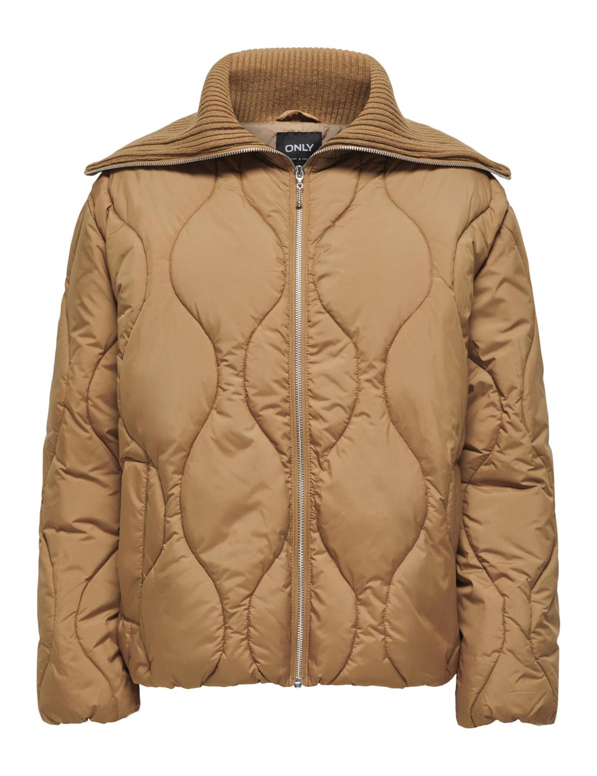 ONLY ONLVANORA Women's Quilted Jacket OTW Jacket, Brown, S, brown, S