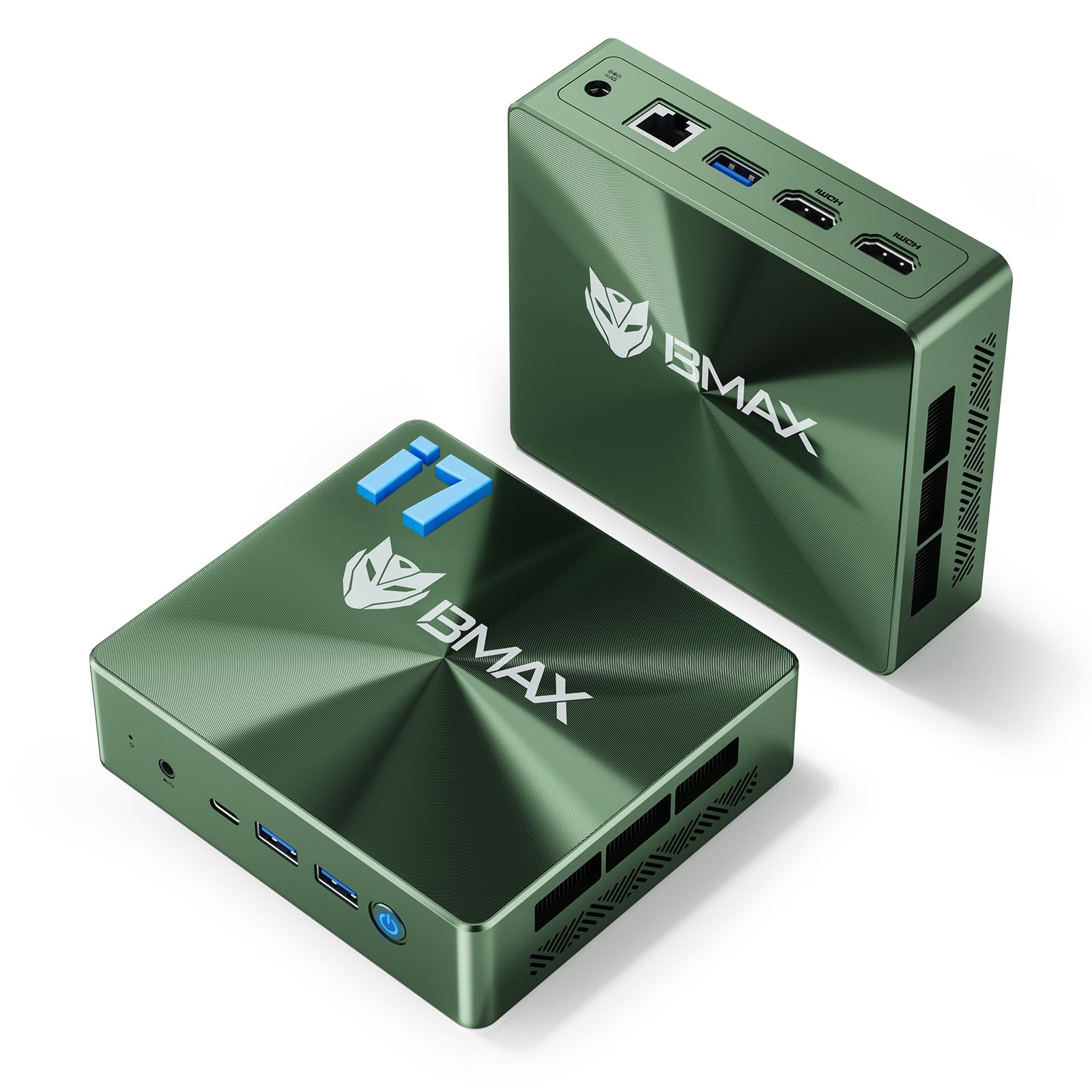 Bmax B6 Power Mini PC 1TGB NVME SSD/16GB LPDDR4 2133MHz Intel Core i7-1060NG7 Processor 4C/8T up to 3.8GHz, HDMI 2.0 ×2, Full-Featured Type-C x 1 Desktop Mini Computers Wi-Fi 6, BT 5.2