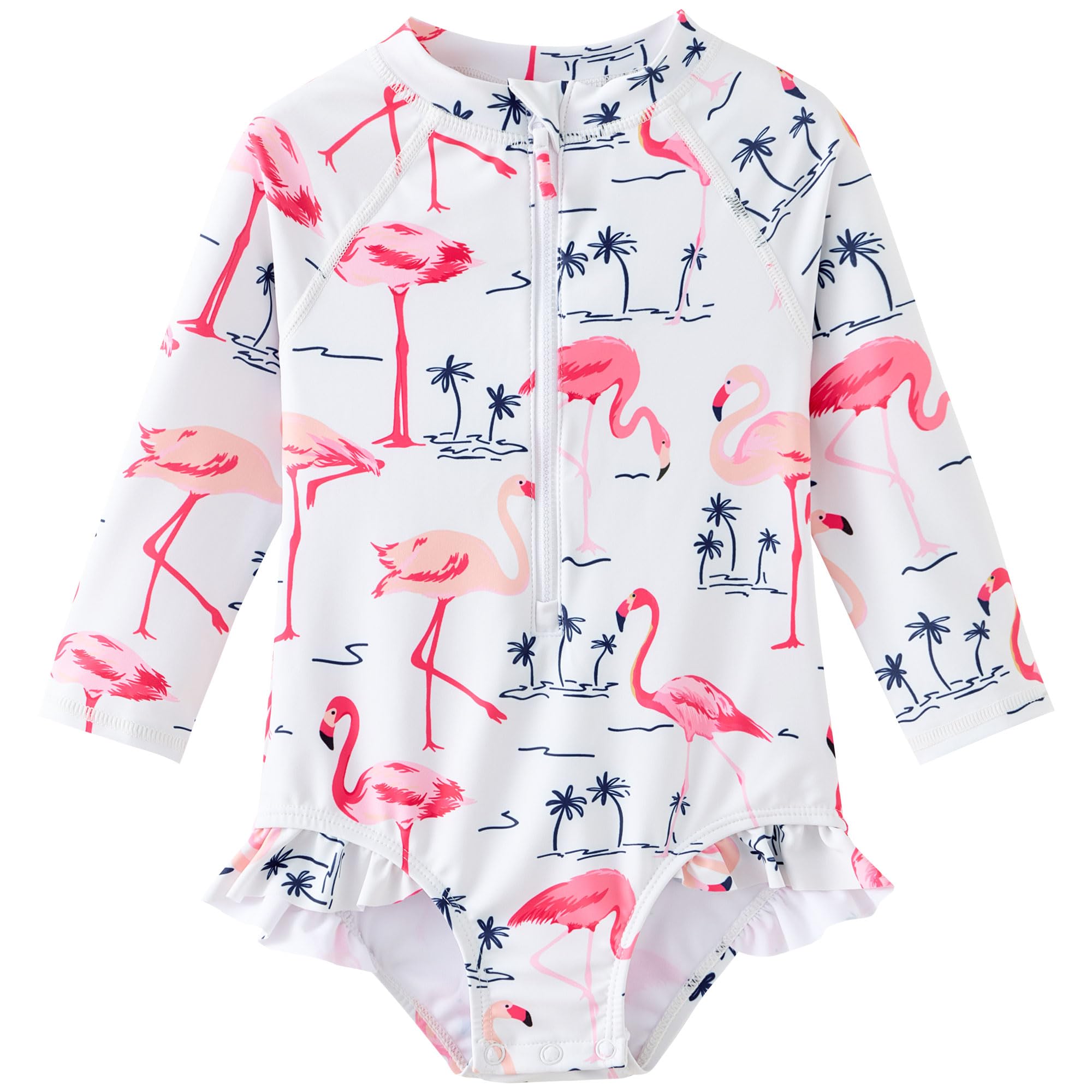 UMELOK Baby Girl One Piece Swimsuit Infant Long Sleeve Bathing Suit
