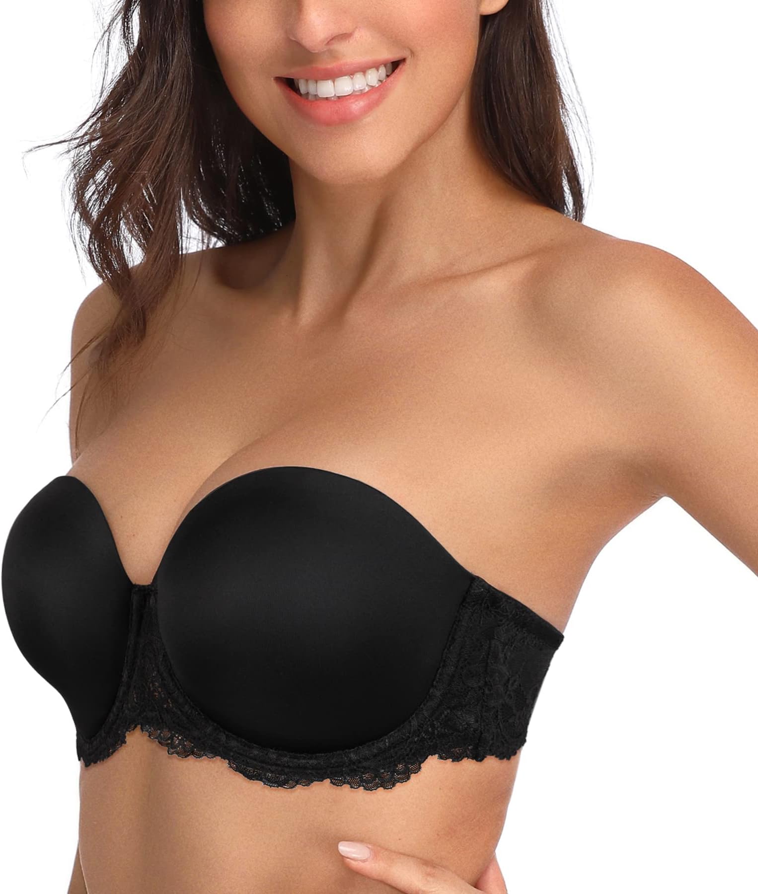 HACIWomen's Multiway Strapless Bra Plus Size Underwear Full Figure Coverage Underwire