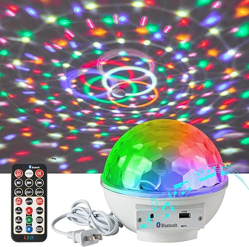 Miniatura 2 de Proyector OVNI, iluminación de nebulosa Aurora giratoria de 360, luz nocturna con control remoto y control de sonido, proyector de luz nocturna para