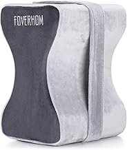 Foverhom Memory Foam Knee Pillow,Orthopedic Leg Pillow for Sciatica Relief,Back Pain, Pregnancy, Leg Pain, Hip Pain and Sc...