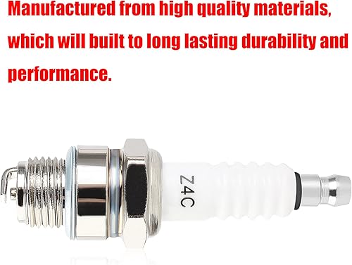 Miniatura 8 de Bujía Z4C para 49 cc, 50 cc, 66 cc, 70 cc, 80 cc, 2 tiempos, motor motorizado, ciclomotor, scooter, Yamaha, JOG50, 90, ZX50, DIO50, Suzuki, AG100,