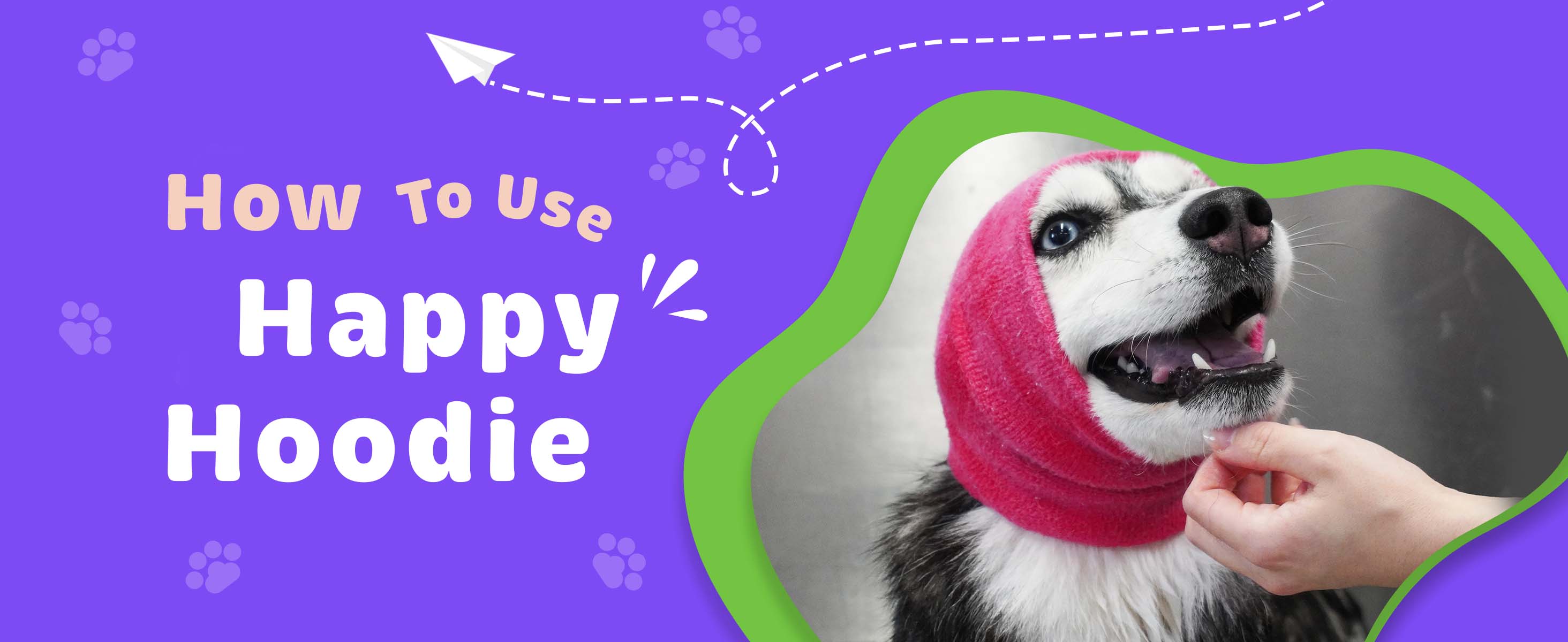 Happy Hoodie The Original Calming Band For Dogs & Cats - For Anxiety Relief U2013 Noise Canceling For Fireworks, Thunderstorms, Pet Grooming & Force Drying - Dog Calming Aid Since 2008 (Large