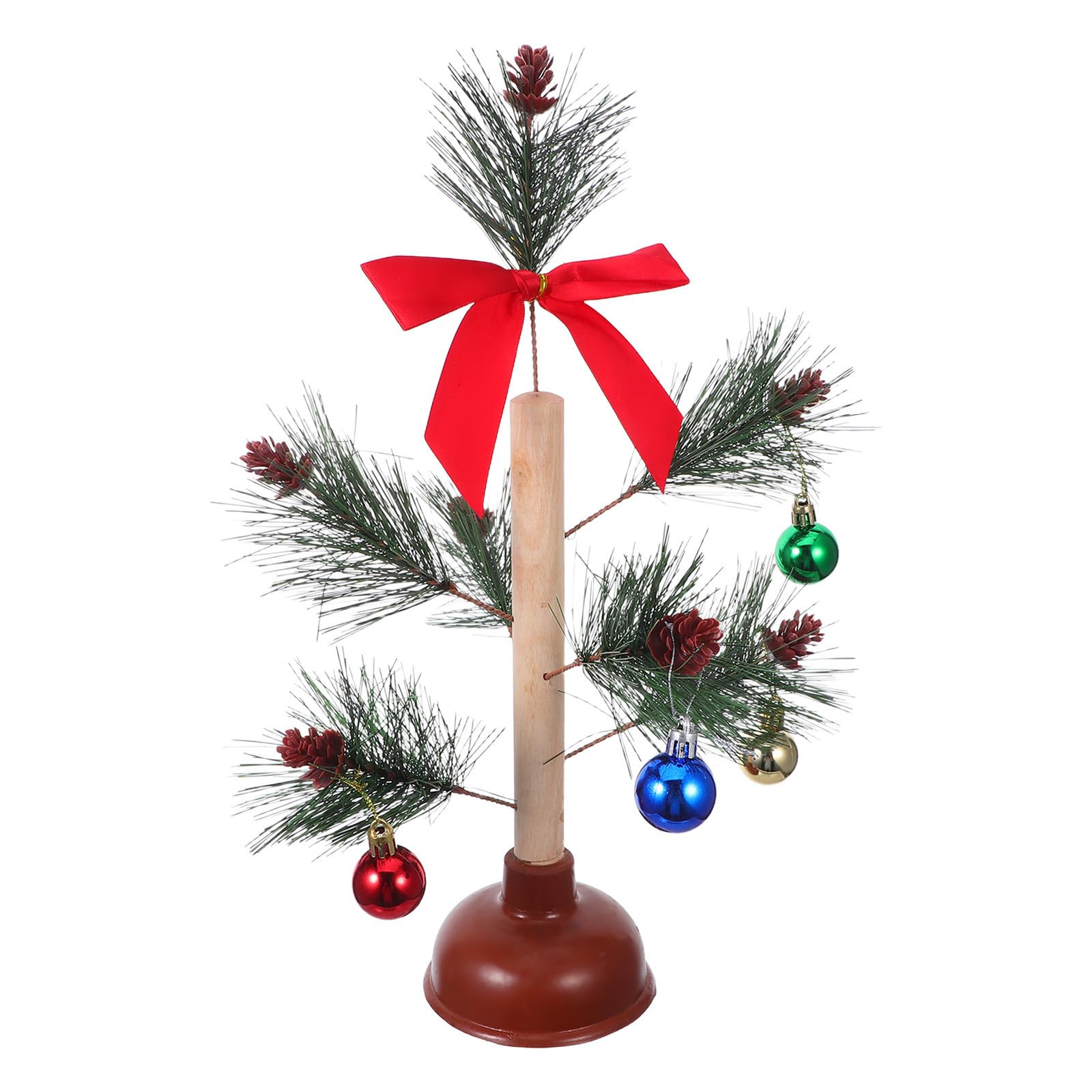 TOYANDONA 4 Piezas Árbol de Navidad Artificial Decorativo Desatascador