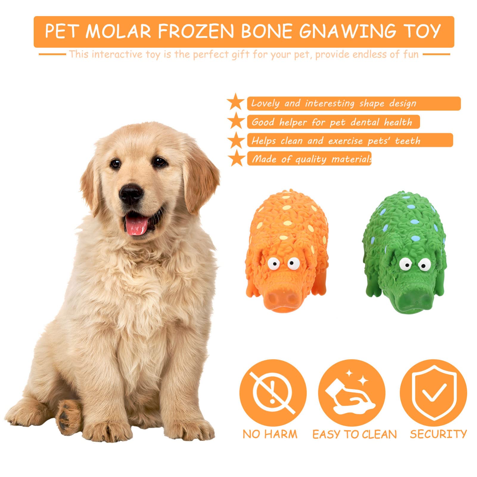minkissy 4 Piezas de Juguete para Mascotas, Juguete de Peluche para Perro, Juguetes para Cachorros, Juguetes molares para Perros, Juguetes molares de Peluche, Juguetes para Cachorros, Juguetes de