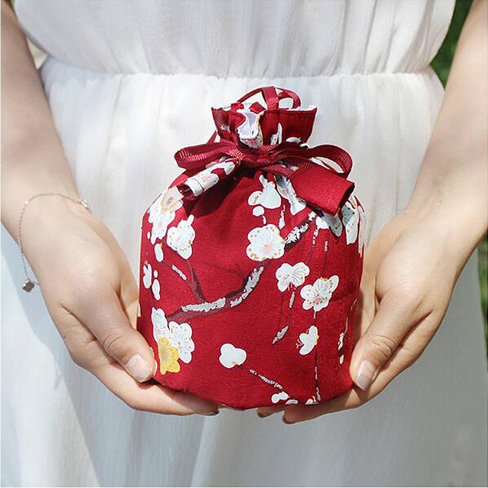 Amazon.co.jp: カゴ巾着 浴衣用バッグ 桜の花 和柄 浴衣 着物 七五三