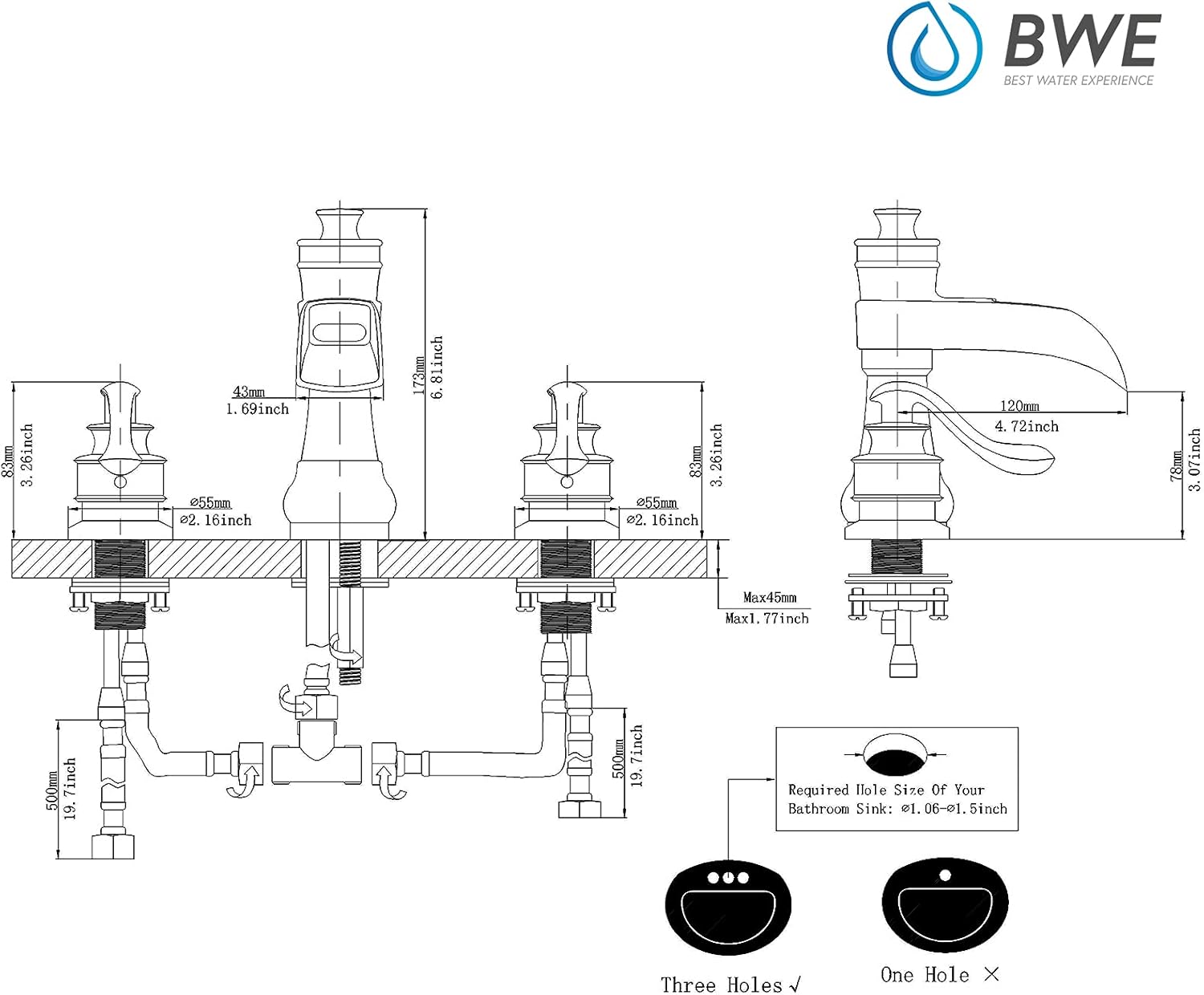Flаѕh Dеаlѕ - 70% оƒƒ BWE Widespread Bathroom Faucet Oil Rubbed Bronze with Supply Line Lead-Free Waterfall Bathroom Faucet 8 Inch 2-Handle 3 Hole Lavatory Sink Faucets Mixer Tap Flаѕh Dеаlѕ - 70% оƒƒ BWE Widespread Bathroom Faucet Oil Rubbed Bronze with Supply Line Lead-Free Waterfall Bathroom Faucet 8 Inch 2-Handle 3 Hole Lavatory Sink Faucets Mixer Tap