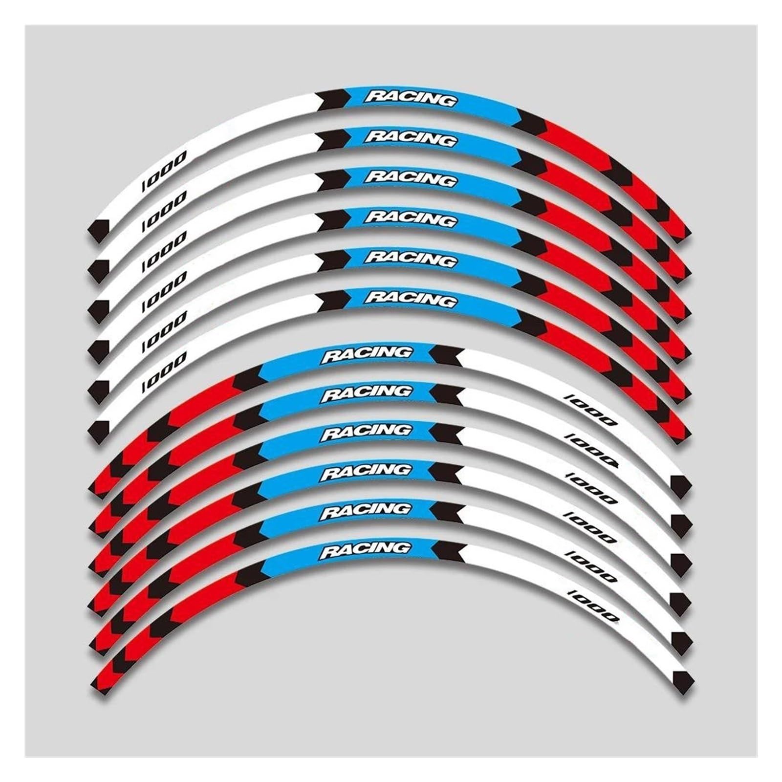 Motorcycle Wheel Stickers Night Reflective Decorative Rim for BMW S1000XR S1000 XR S 1000XR S1000xr(Style 8)