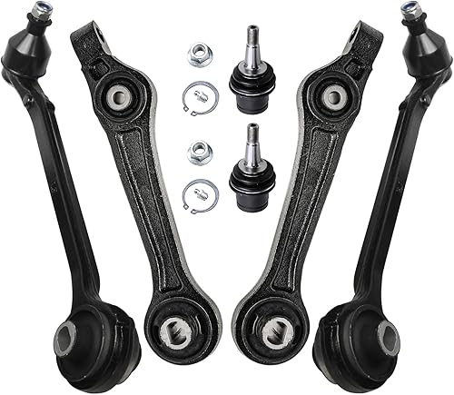 Miniatura 162 de Detroit Axle - Kit de suspensión delantera RWD para Chrysler 300 Dodge Charger Challenger Magnum 2 brazos de control superior con rótulas 2 rótulas