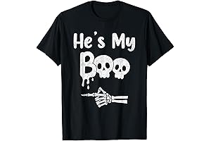 Matching Halloween Couple's Pajamas: He's My Boo