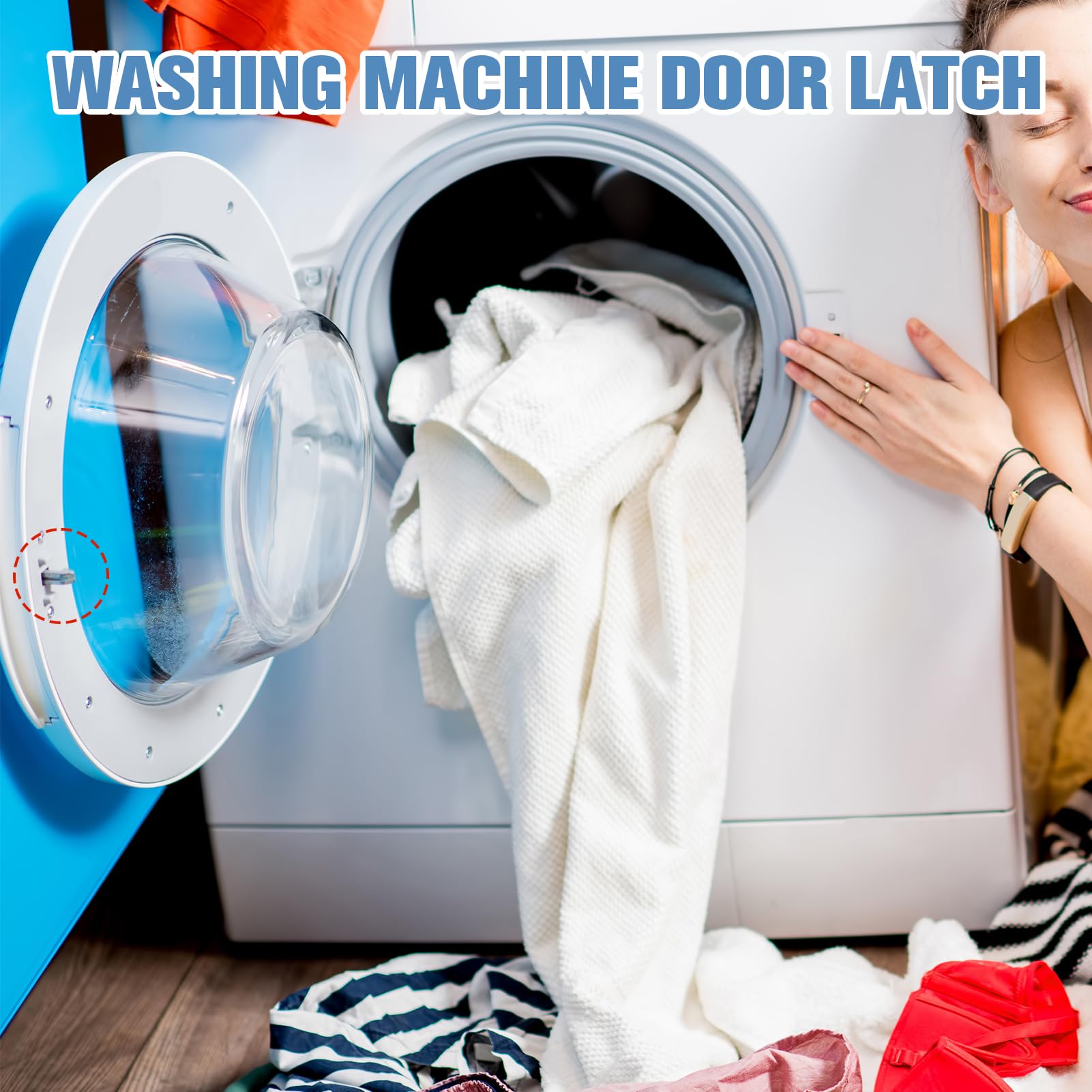 Deurslot (deurvergrendeling, schakelaar) voor o.a. AEG, Electrolux wasdroger 8090411045