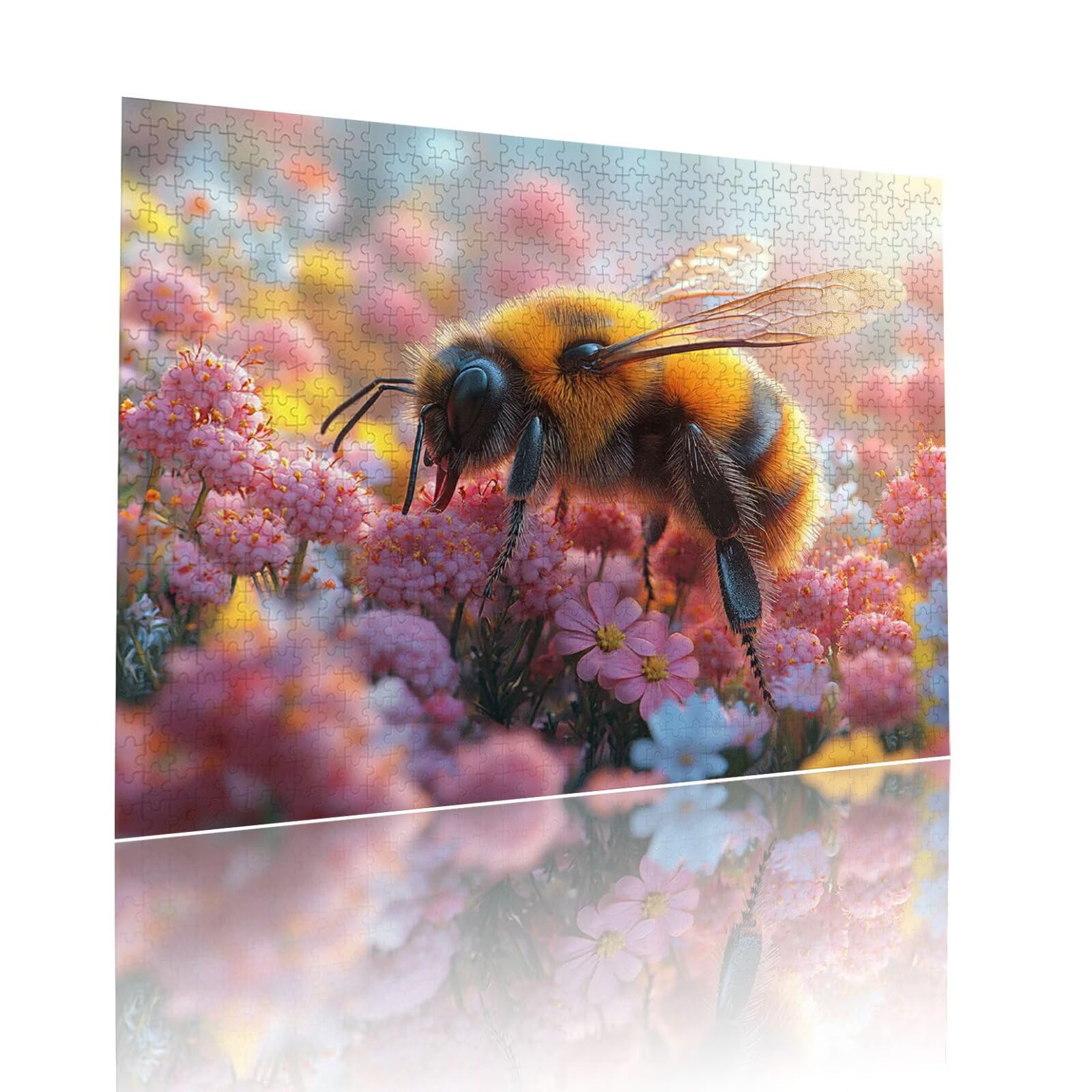 Puzzle Erwachsene 2000 Teile Biene Blume Educa Jigsaw für Kinder ab 8 Jahren Mädchen Jungen, Erwachsene Impossible Klassische Puzzles Schwer, Anspruchsvoll Spielspaß, Als Geschenke 70x99cm t-722