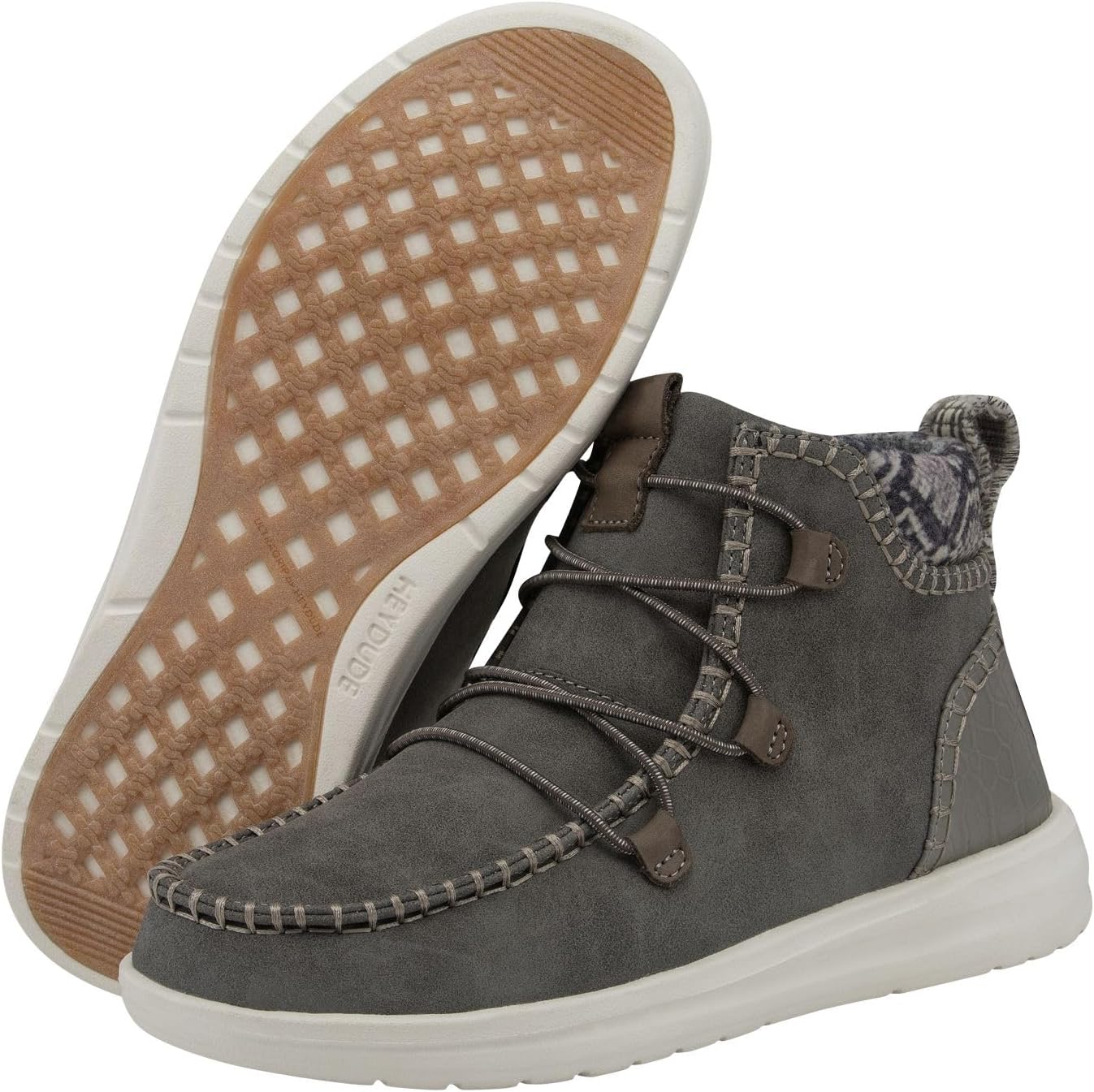 HEYDUDE Women's Eloise Leather Ankle Boot - Image 3