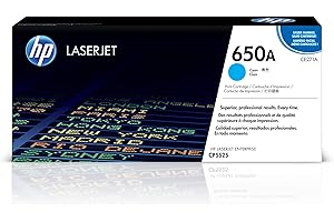 HP 650A Cyan Toner Cartridge for HP Color LaserJet Printers | CE271A