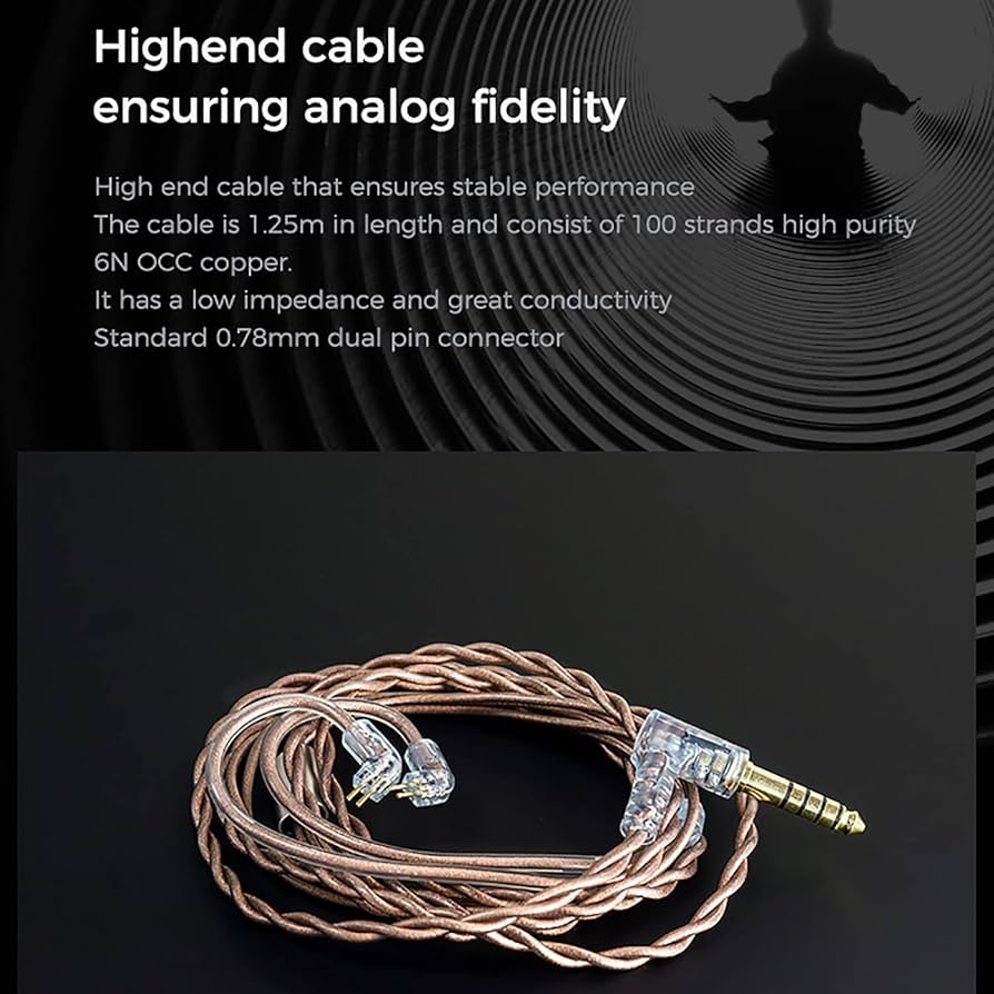 LETSHUOER EJ07M HBB Kinda Lava Edition IEMs, 7 Drivers Tribrid