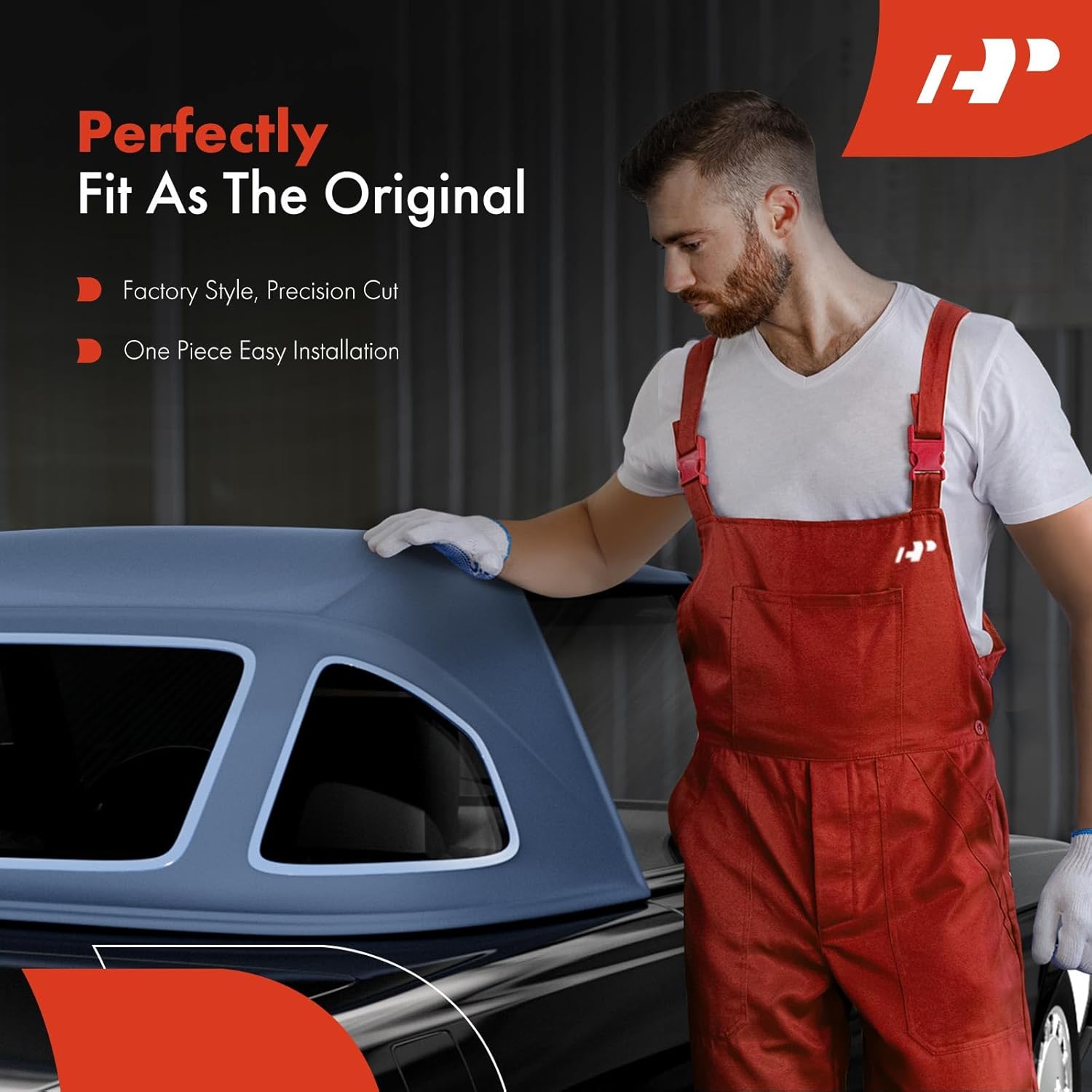 A-Premium Blue CVC Convertible Soft Top Compatible with Mercedes-Benz 380SL 1981-1985, 450SL 1975-1980, 560SL, 1986-1989 Replace# MBZ1074651-651