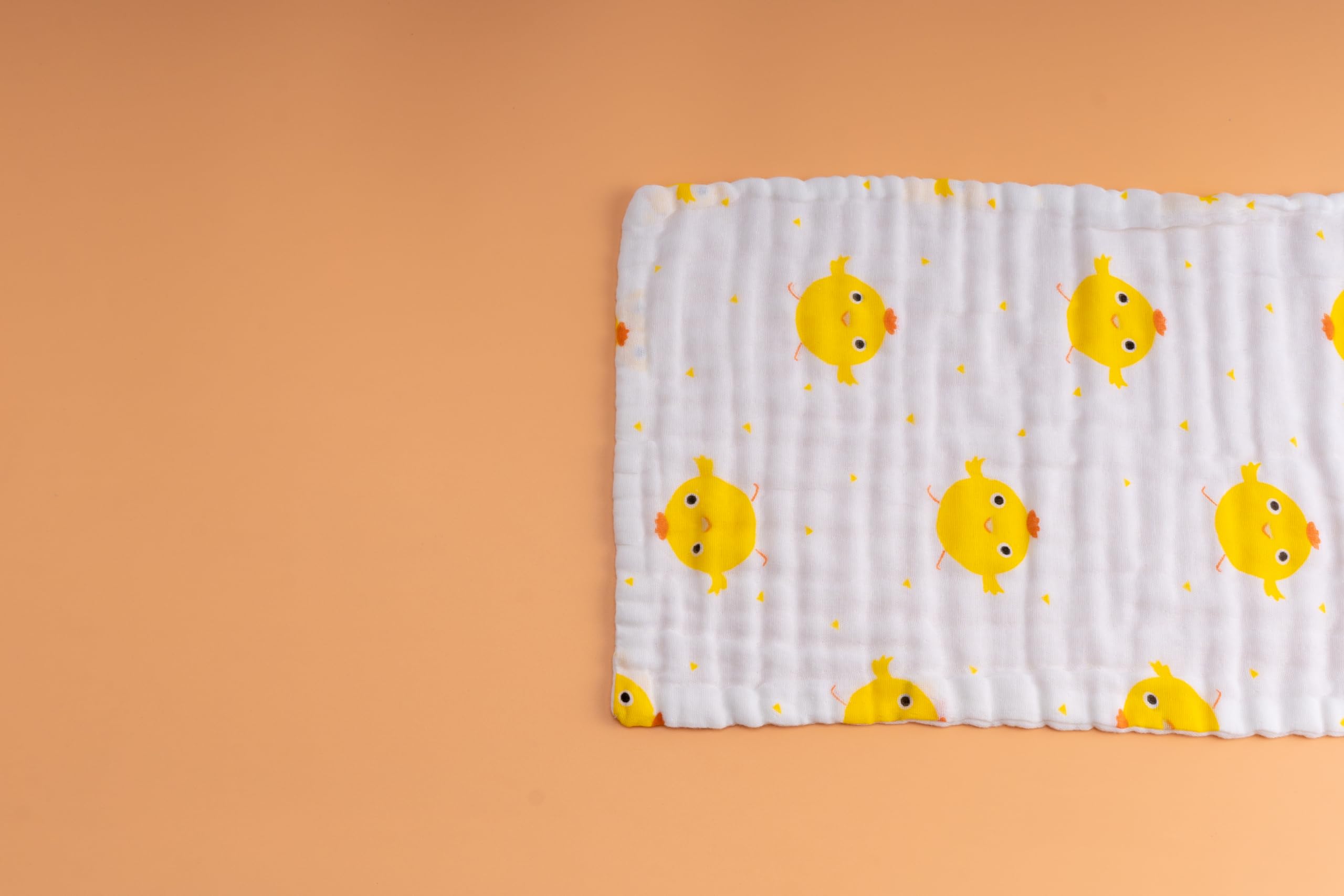 6-Layer Muslin Baby Burp Towel - Chick_Design (27x50 CM) | (Pack of 4)_Duplicate1-image-28