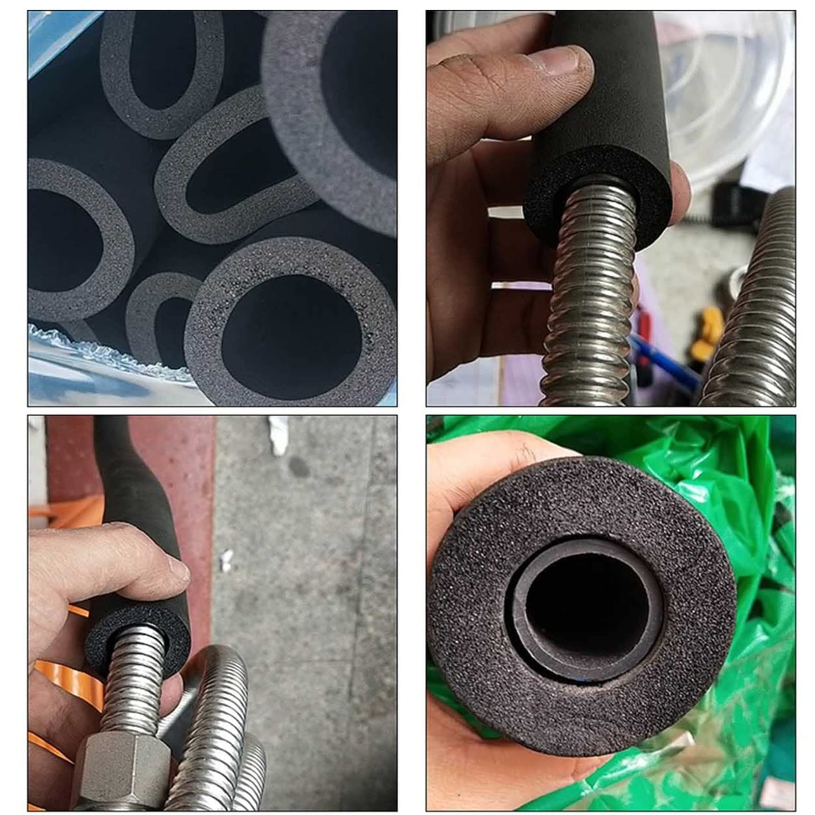 Pianka izolacyjna do rur, 1,8 m, grubość 20 mm, wąż z pianki przeciw zamarzaniu do rur wodnych wewnątrz i na zewnątrz(32mm(1.2"))