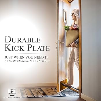 Self Adhesive Door Kick Plate 32 Inches Acrylic Decorative Plates Pets