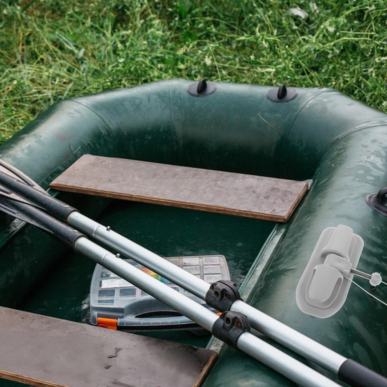 2 Stück-Pack Universeller Paddelhalter für Kajaks mit 10mm Bohrung | Aluminiumlegierung und Pvc, Schnellmontage, Geeignet für Outdoor Wasseraktivitäten und Ruderboote