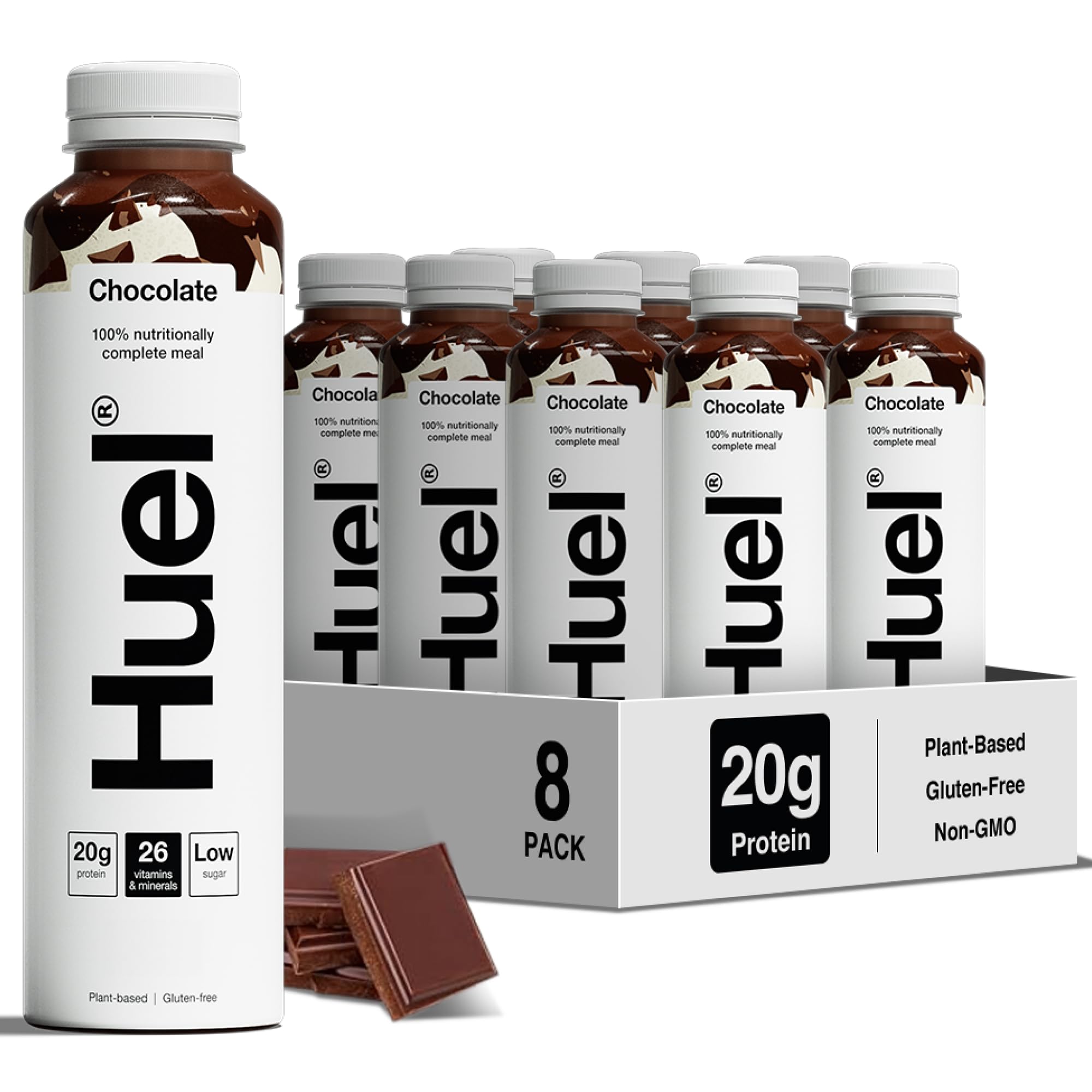 Huel Ready-to-Drink Meal | 8x500ml 20g Protein | Chocolate