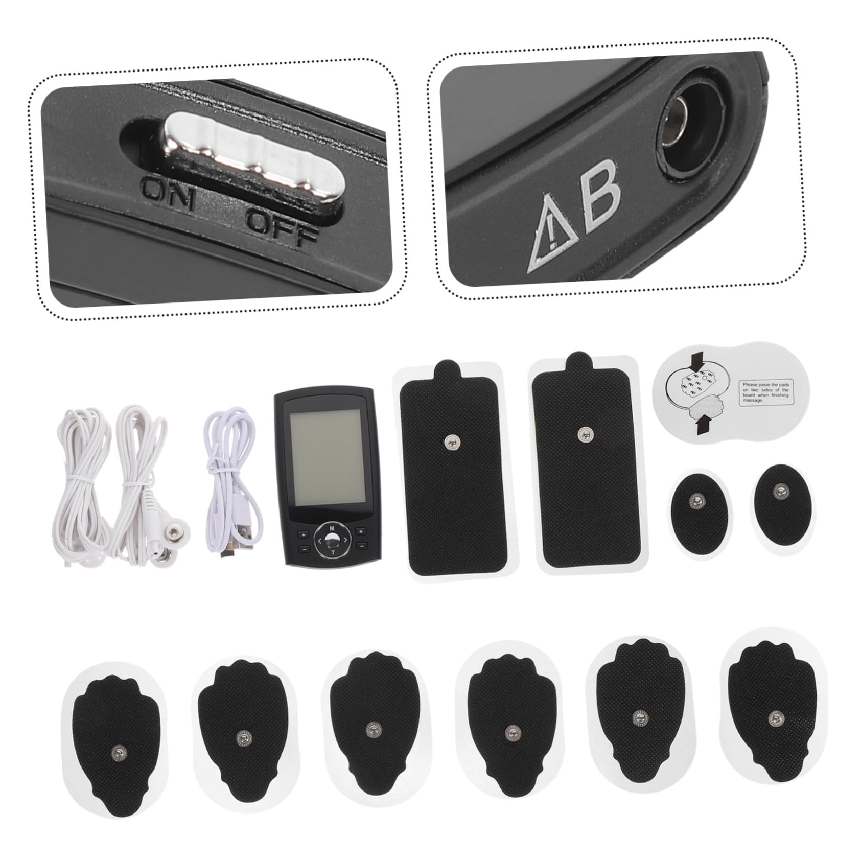 USB Lade Pulsmassagegerät 1 Satz aus Kunststoff für Nacken und Rücken