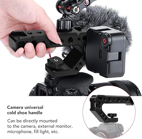 Miniatura 5 de Mango superior para cámara SLR Mango superior para cámara SLR, mango de cámara sin espejo, adaptador de zapata fría, estabilizador de mano