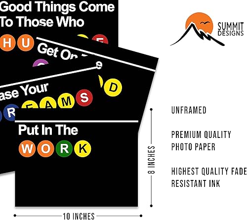 Miniatura 2 de Letrero de metro de la ciudad de Nueva York, arte de pared de metro de Nueva York, arte de pared de Nueva York, juego de póster de Nueva York,