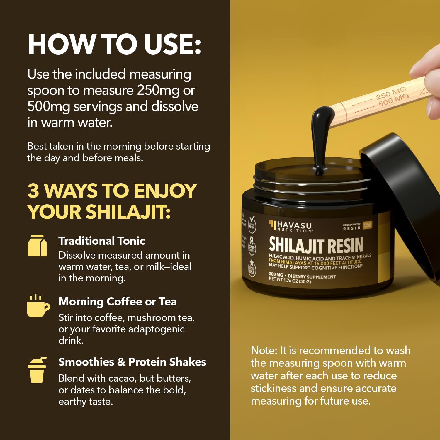 Himalayan Shilajit Resin with Fulvic Acid, Humic Acid & Trace Minerals — Amazon image 6
