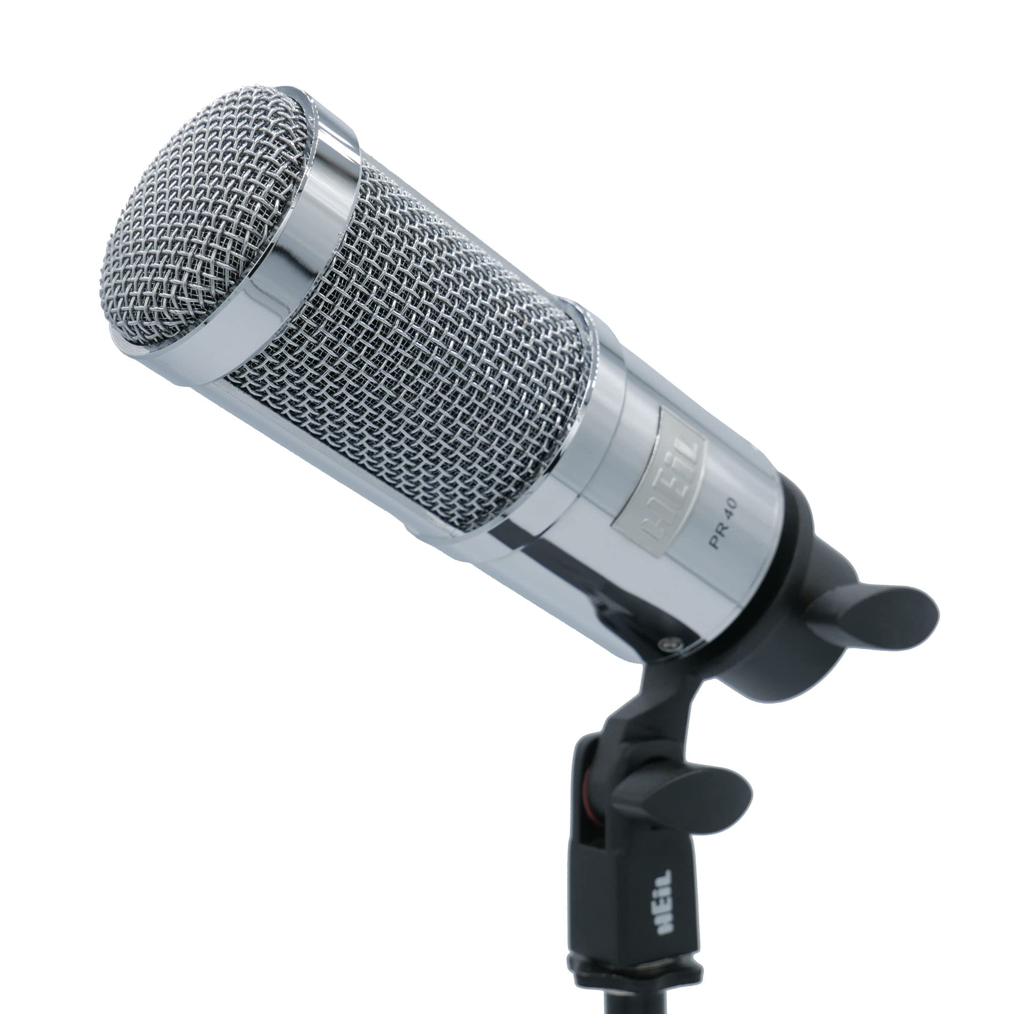 Heil PR 40 - Microfono dinamico per streaming, podcast, registrazione e trasmissione, microfono XLR per musica dal vivo, ampia risposta in frequenza, suono fluido, rifiuto del rumore posteriore
