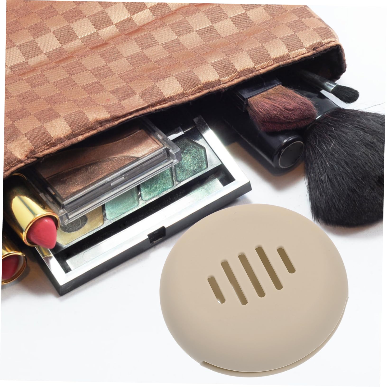 PLAFOPE Silicone Makeup Puff Holder Travel Case Portable Powder Puff Storage Box for Women Compact Design for Makeup Sponge Lightweight Organizer