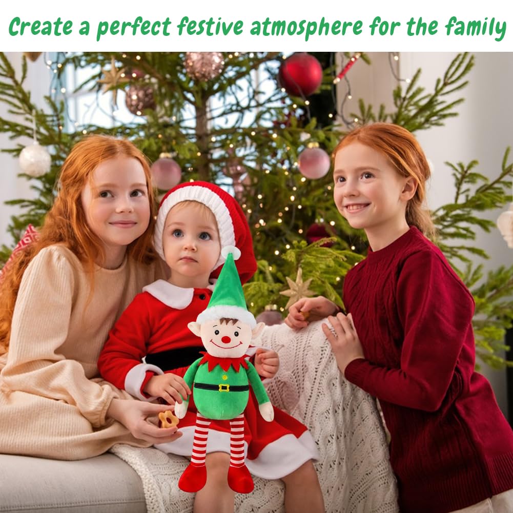 LKNBIF Christmas Elf Plush Toy, Christmas Decorations Stuffed Animal, Cute Soft Plush Doll, Xmas Elf Plushie Stuffed Toys - Image 4