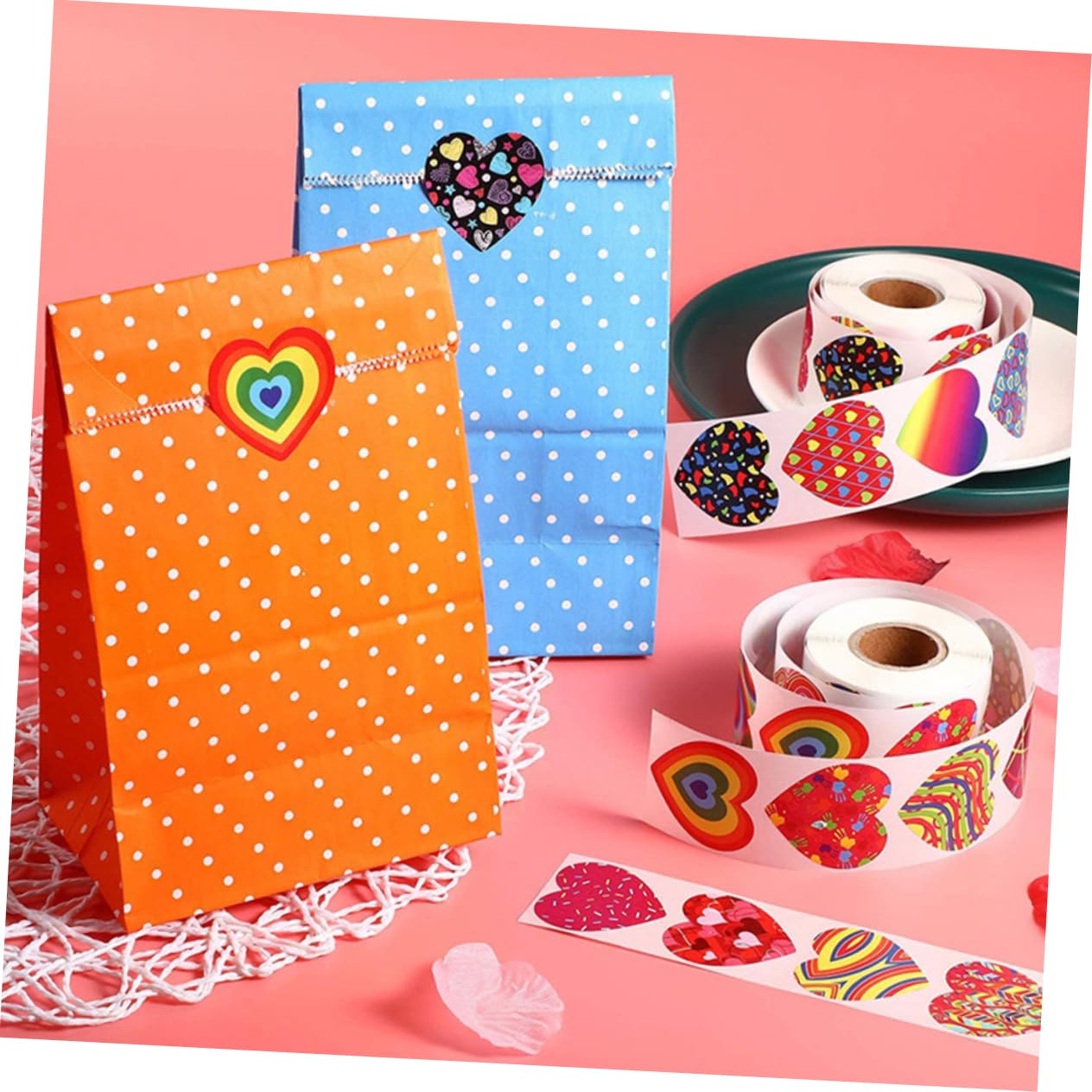 3 Set Adesivi D'amore Cuore Adesivi Per Etichette Etichette Adesive Per Adesivo Nozze Adesivi Adesivi Adesivo Di Rosso Carta