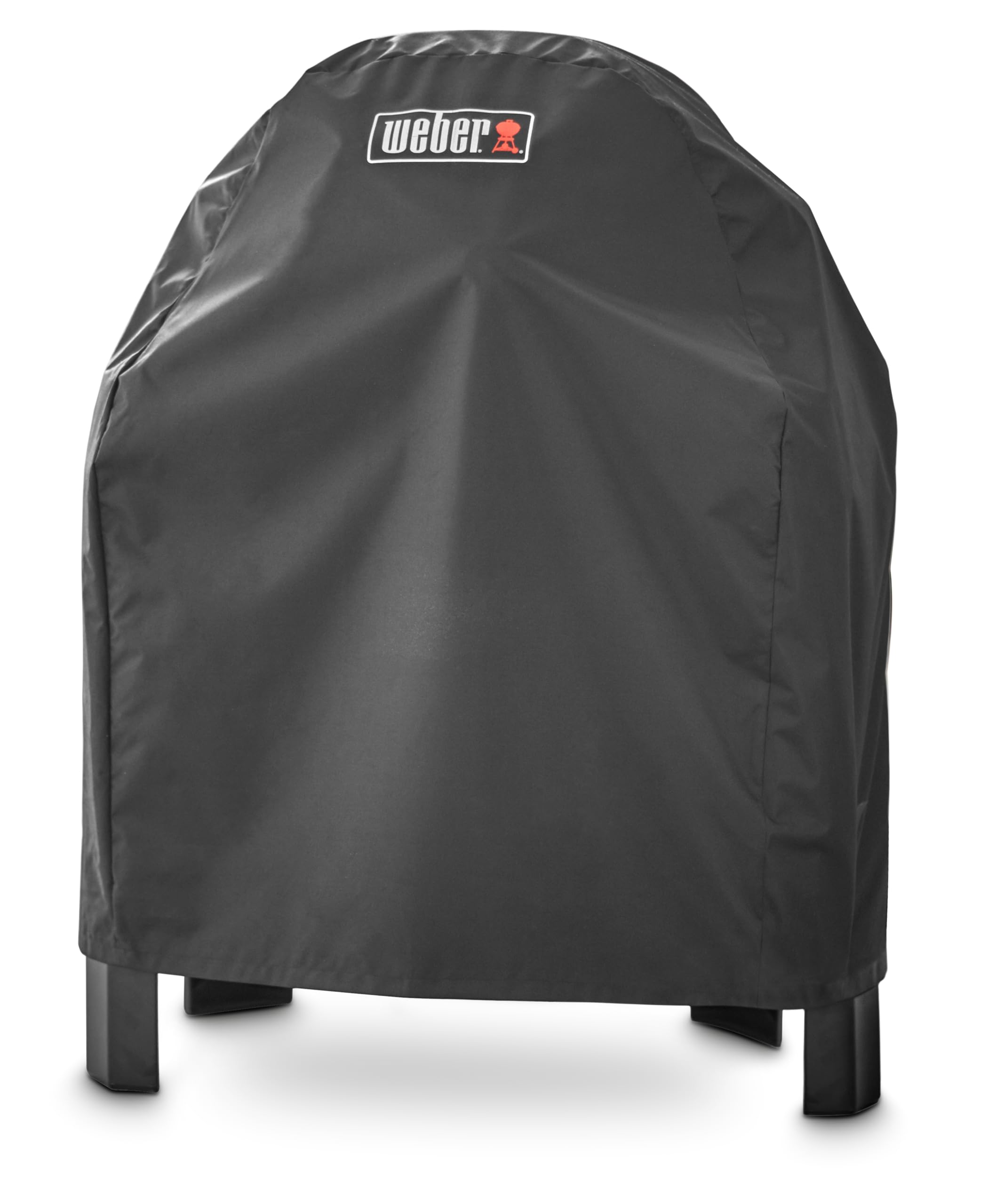 Weber Premium Grill Abdeckhaube für Pulse 1000 mit Stand, atmungsaktiv UV- & wasserbeständig, Schutz for Wind & Wetter, mit Klettverschluss zum Befestigen - Schwarz (7185)