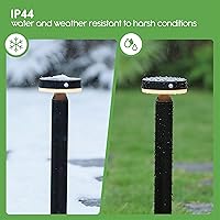 Vista 6 de 20" Solar Landscape Lights - Outdoor Solar Lights for Yard - PIR Sensor & Two Light Modes - 50lm & 400lm - Rechargeable Battery Last Up to 55 Hours