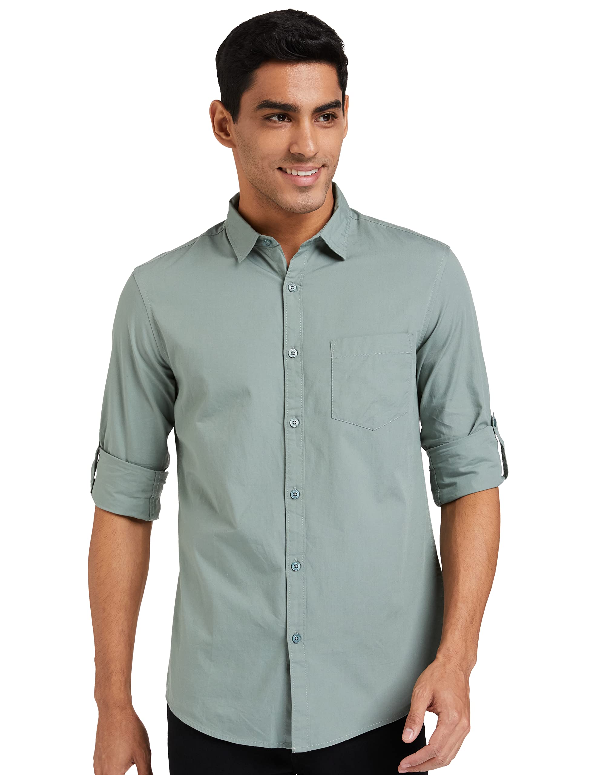 Men's Cotton Shirt | Casual | Plain | Full Sleeve | Summer - Regular Fit (Available in Plus Sizes)