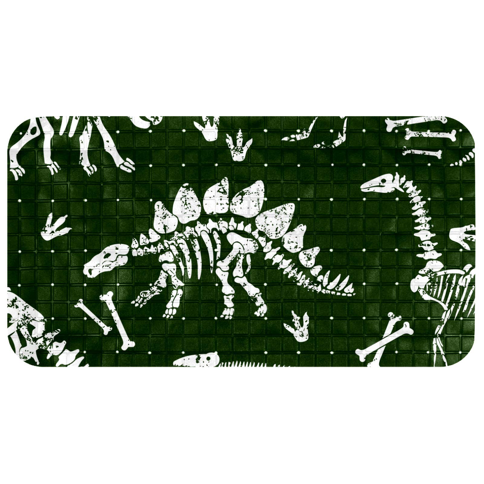 Tapis de bain pour bébé et enfant Bennigiry motif dinosaures 37x68 cm