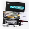 Aula Win60 He Max Magnetic Keyboard Rapid Trigger Wing Chun Switch 8000Hz RGB TKL Hot Swap Player Keyboard Yellow