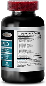 digestion supplements men - PROBIOTIC COMPLEX 500 MG - DIETARY SUPPLEMENT - probiotics supplements for men, digestive probiotics, gut probiotics for women, probiotic supplement, 3 Bot 180 Capsules