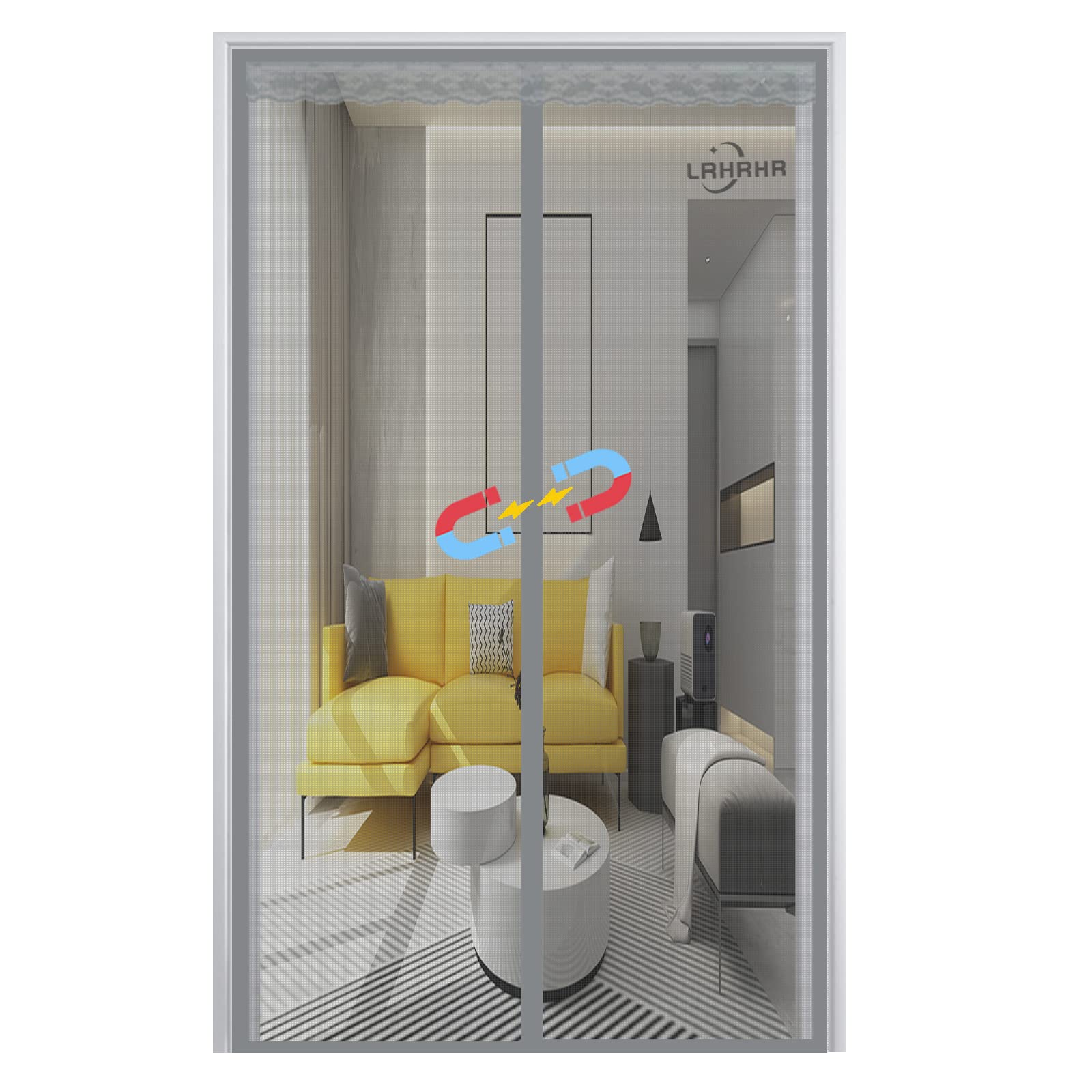 Zanzariera Magnetica Per Porte 125x225cm - Autoadesiva, Autochiudente, Anti Insetti