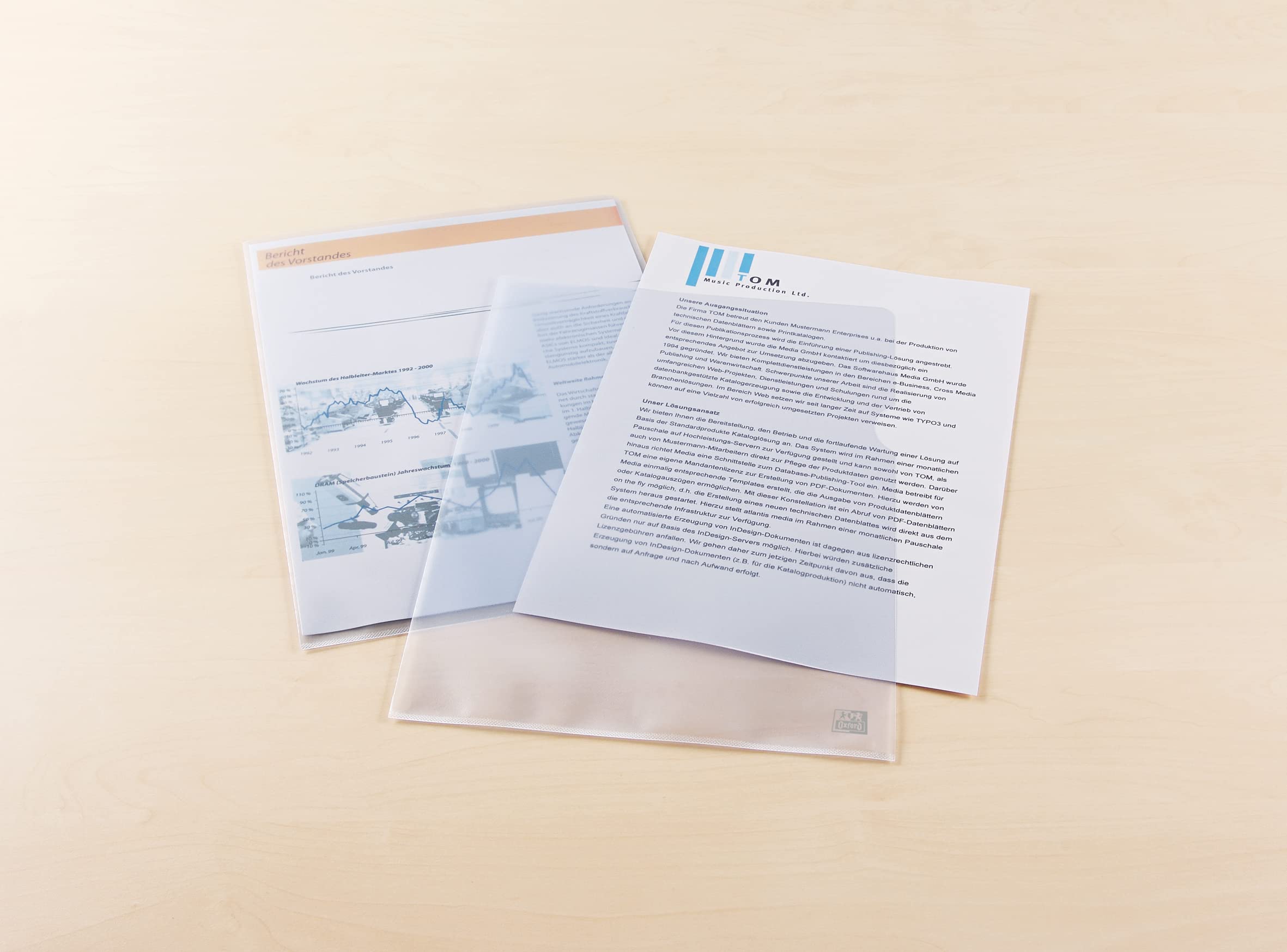 Elba Document Wallets A4 Grained A4-Genarbt Transparent 2 - Image 2