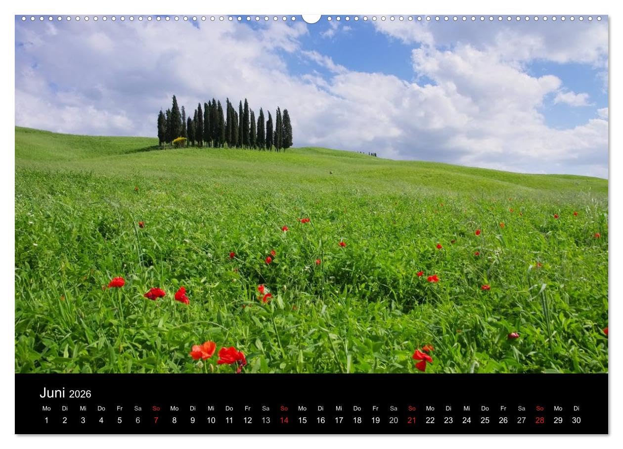 Toskana – Traumlandschaft in Italien (hochwertiger Premium Wandkalender 2026 DIN A2 quer), Kunstdruck in Hochglanz: Eine der bezauberndsten ... ist ohne Zweifel die Toskana. (CALVENDO Orte)