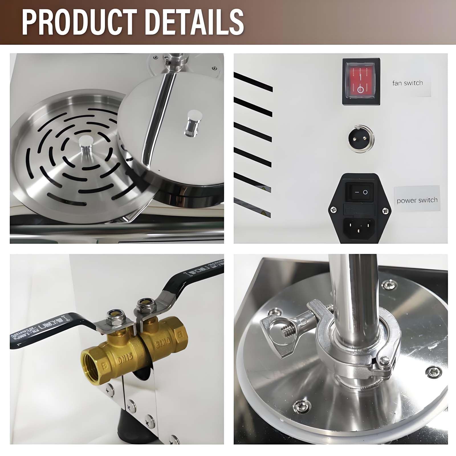 Templadora De Chocolate De 5.5 L, Pantalla TáCtil Inteligente, Control De Temperatura De 0 A 149 °F, Calentador EléCtrico De Postres De Acero Inoxidable De, Para MáQuina Para Derretir Caramelos