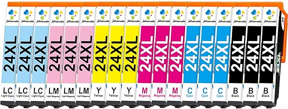 24XL Replacement for 24 XL Ink Cartridges Compatible with Expression Home XP-850 XP-750 XP-950 XP-55 XP-860 XP-760 XP-960 XP850 XP750 XP950 XP55 XP860 XP760 XP960 (Pack of 18)