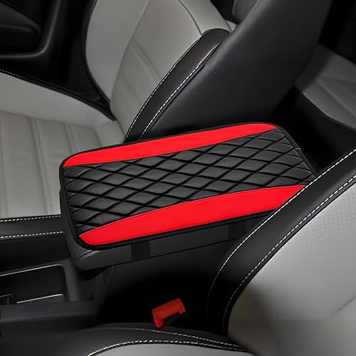 Miniatura 1 de Almohadilla de cojín para consola central de automóvil, impermeable, antideslizante, accesorios interiores de piel sintética, protector de